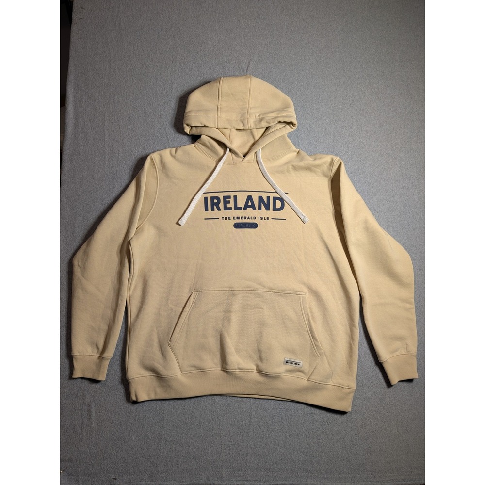 Irish Connexxion Ireland The Emerald Isle Hoodie Beige Mens XXL Pullover